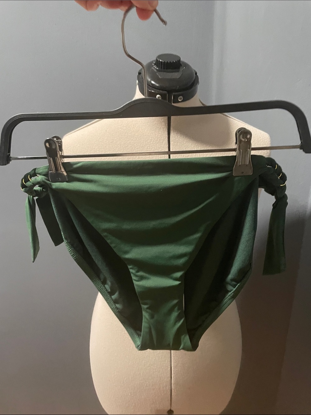 Bleu Rod Beattie Forest Green Tie-Side Bikini Bottoms Size-14 NWT